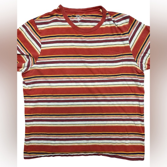 J.Crew (Re-Imagined) Men's Multi Colored Striped T-shirt Size XXL - Picture 3 of 7